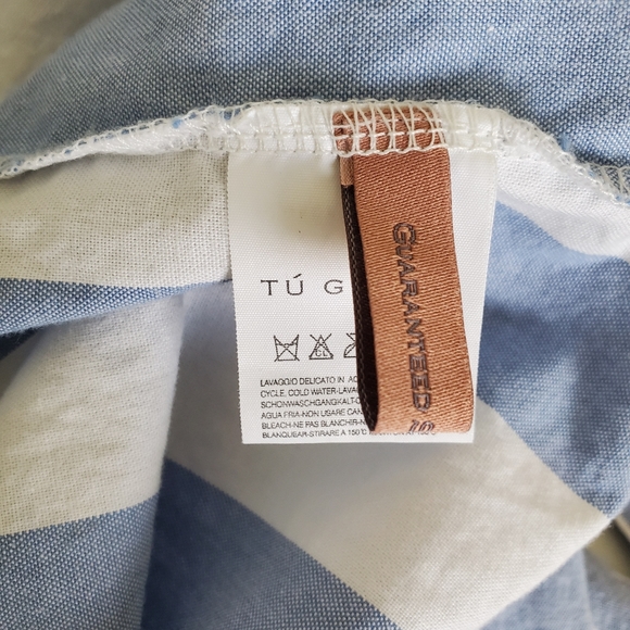 NWOT Tú Grace Striped Button Down Shirt - Picture 12 of 13